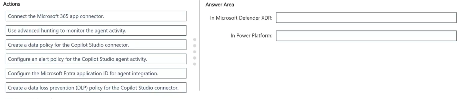 Exhibit: Configuring Real-Time Protection for Copilot Studio Agents