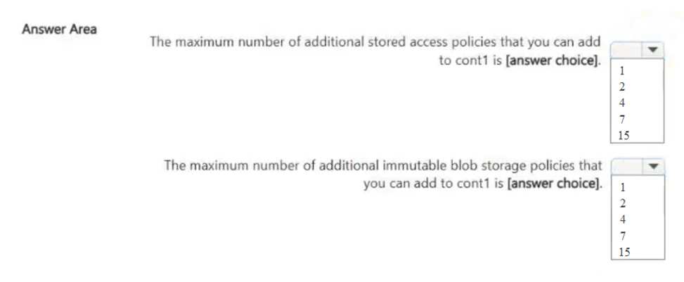 Exhibit: Azure Blob Storage Access Policy and Immutability Limits