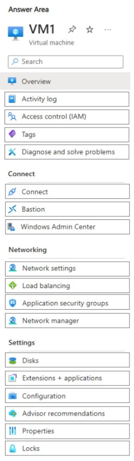 Exhibit: Manage Windows Server VMs in Azure via Windows Admin Center
