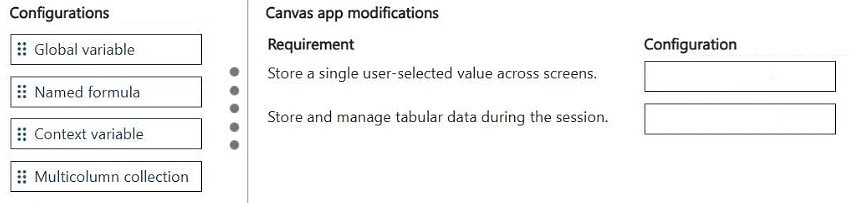 Exhibit: Managing Canvas App State with Variables and Collections