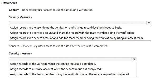 Exhibit: How Should ADatum Restrict Service Request Data Access?