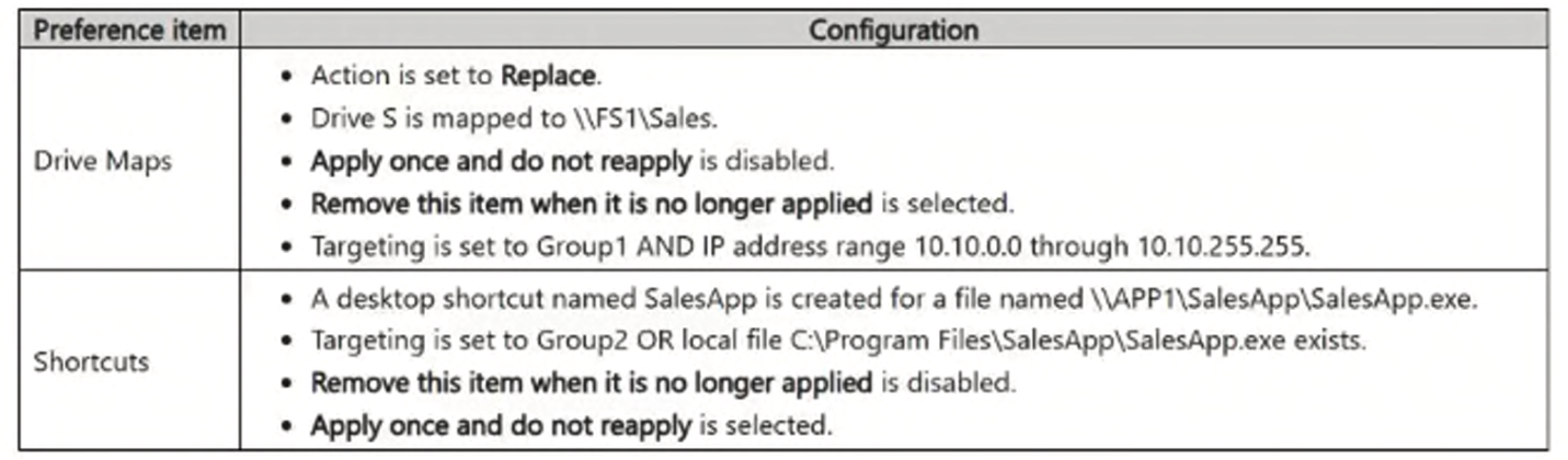 Exhibit: Group Policy Preferences: Filtering and Application Logic