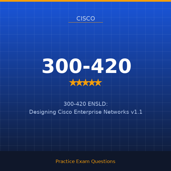300-420 — 300-420 ENSLD: Designing Cisco Enterprise Networks v1.1